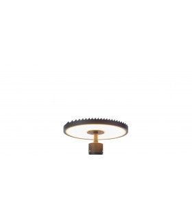 Gartenlampe PLATTE Schwarz 1 Glühbirne