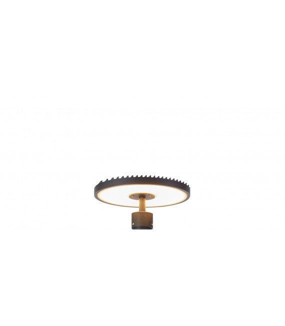 Gartenlampe PLATTE Schwarz 1 Glühbirne