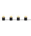 Table lamp JINX Black 4 bulbs