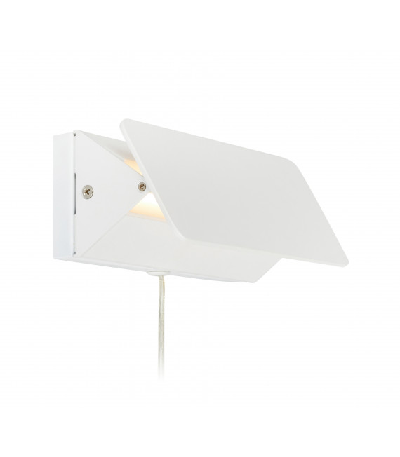 CARD weiße Wandleuchte 1 Glühbirne