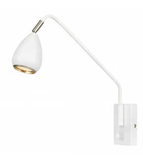 BIKE white wall light 1 bulb