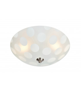 Plafonnier DOTS en acier 2 ampoules