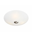POLAR ceiling light in steel 2 bulbs