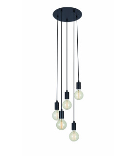 SKY Lampada da soffitto Nero 5 lampadine
