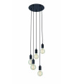 SKY Ceiling Light Black 5 bulbs