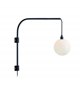 Applique murale BUDDY Noire 1 ampoule