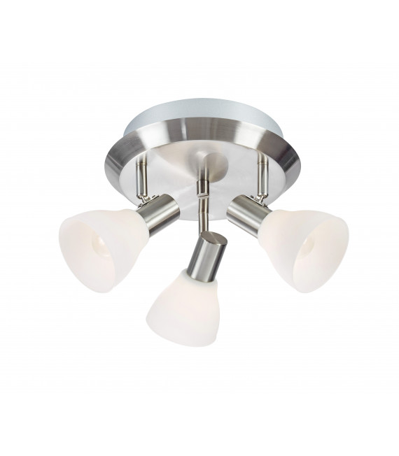 Plafonnier VERO en acier 3 ampoules