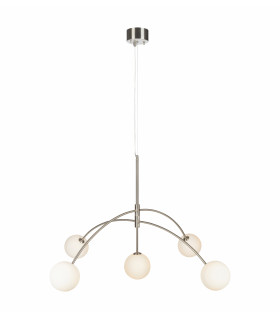 HEAVEN ceiling lamp in steel 5 bulbs