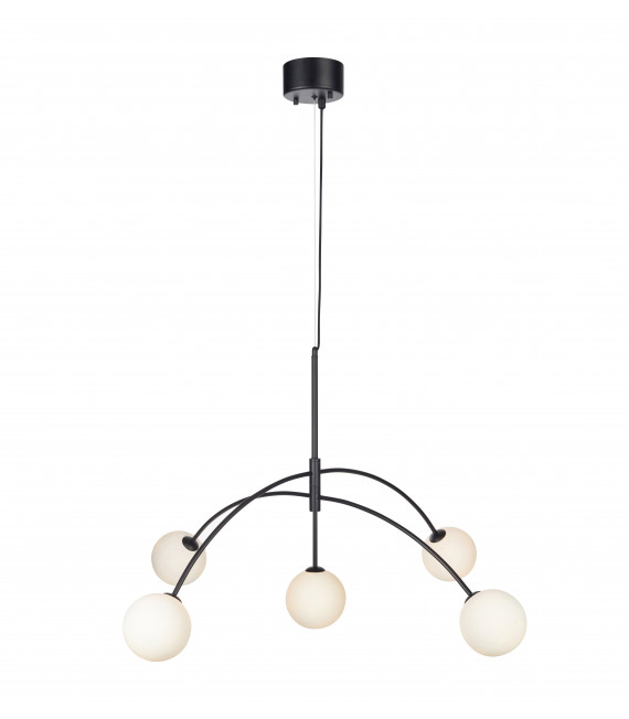 HEAVEN Lampada da soffitto nera 5 lampadine
