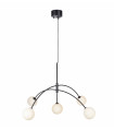 HEAVEN Black ceiling lamp 5 bulbs
