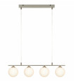 QUATTRO ceiling light in steel 4 bulbs