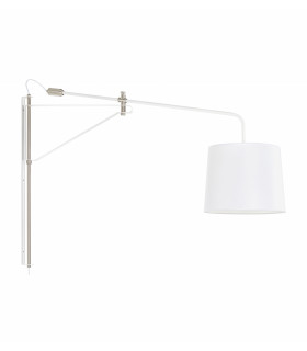 Lampada da parete bianca PERN 1 lampadina