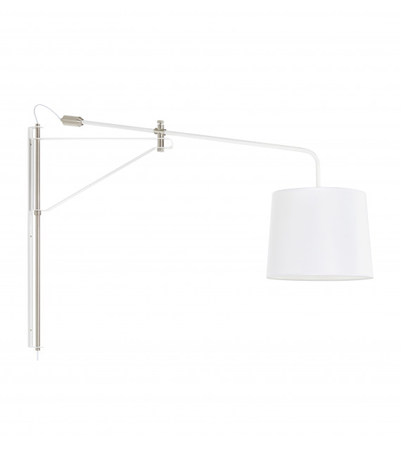 Lampada da parete bianca PERN 1 lampadina