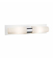 BRASTAD chrome bathroom wall light 2 bulbs