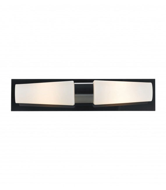 Applique murale de salle de bains BRASTAD Noire 2 ampoules