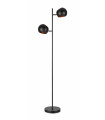 EDGAR black floor lamp 2 bulbs