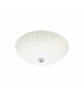 Plafoniera CUT 35 in acciaio a 2 lampadine