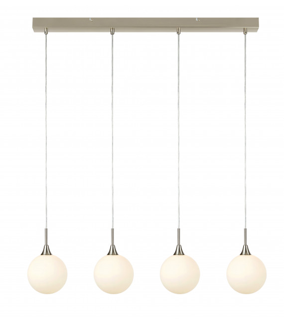 Plafonnier QUATTRO en acier 4 ampoules