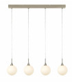 Plafonnier QUATTRO en acier 4 ampoules