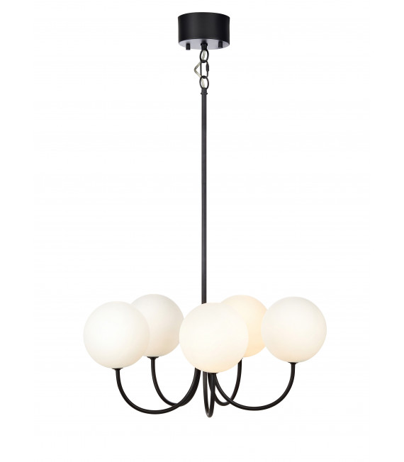 Plafonnier CINCO Noir 5 ampoules