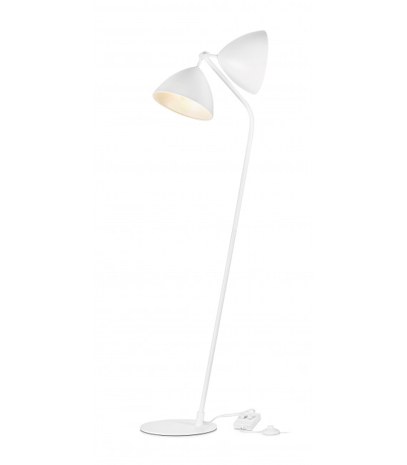 DAGMAR white floor lamp 2 bulbs