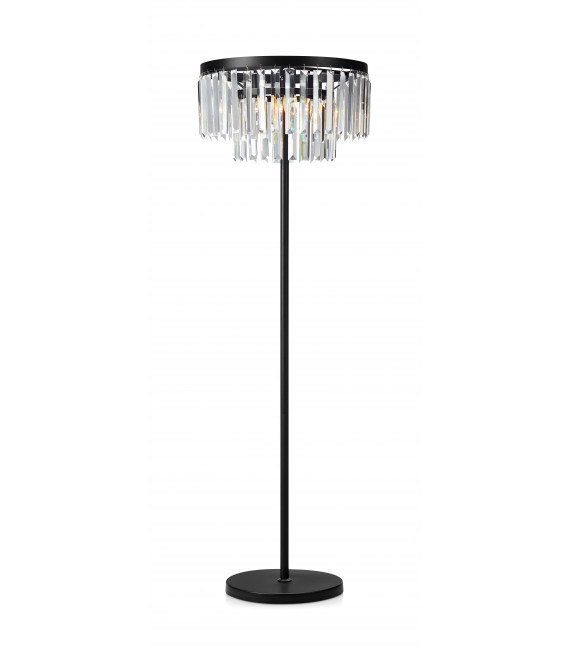 Lampada in cristallo VENTIMIGLIA Nero 3 lampadine