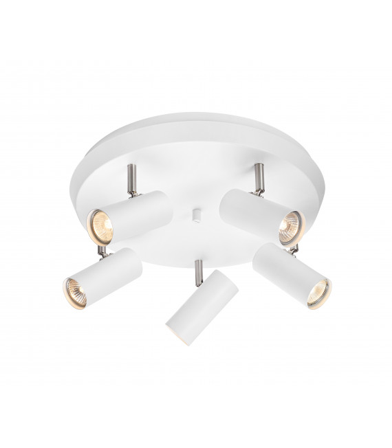 TORINO white ceiling light 5 bulbs