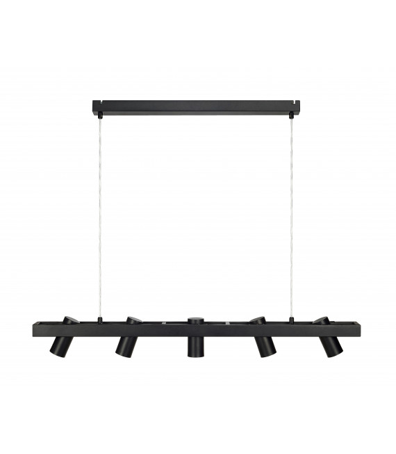TORINO Black ceiling lamp 5 bulbs