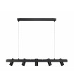 TORINO Black ceiling lamp 5 bulbs