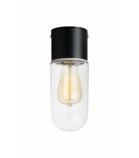 Plafoniera per bagno ZEN Black 1 lampadina