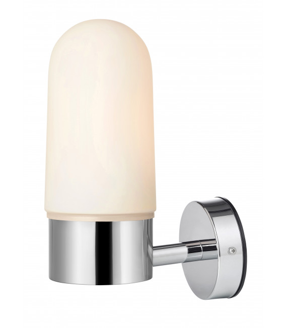 ZEN Chrom Badezimmer Wandleuchte 1 Glühbirne