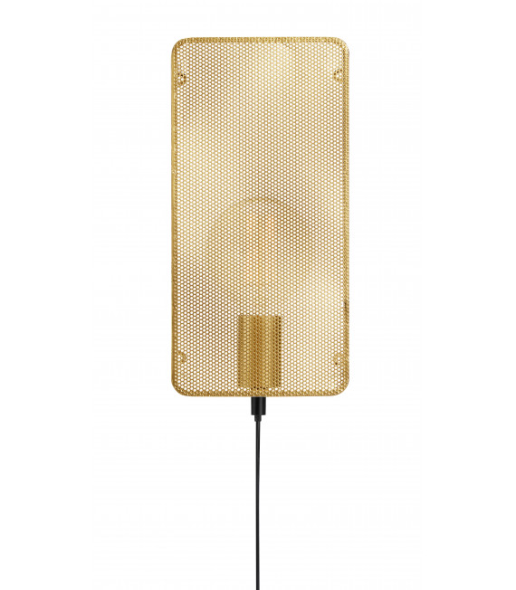 MESH goldene Wandleuchte 1 Glühbirne