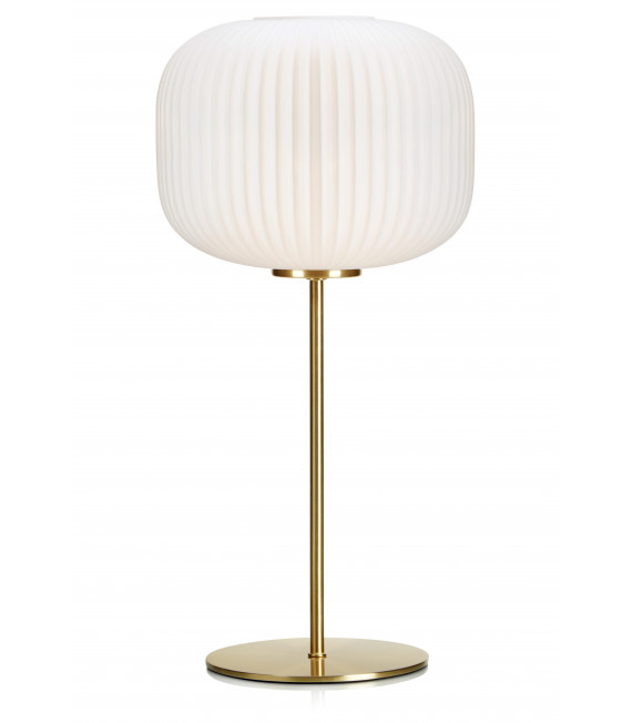 Lampada da tavolo SOBER in ottone spazzolato 1 lampadina