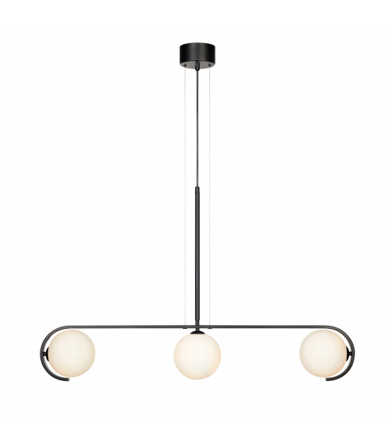 Plafonnier PALS Noir 3 ampoules