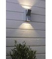 Applique murale de jardin CARINA grise 2 ampoules