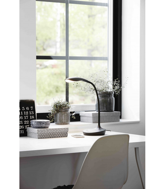 SWAN table lamp black 1 bulb