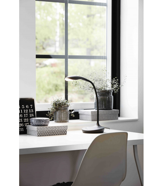 SWAN table lamp black 1 bulb