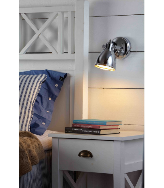 FJÄLLBACKA chrome wall light 1 bulb