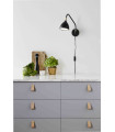 VALENCIA wall light black 1 bulb