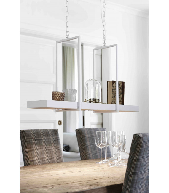 Plafonnier TRAY Blanc 3 ampoules