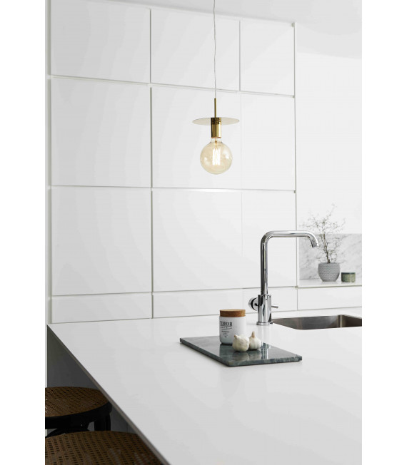 DISC ceiling light brass 1 bulb