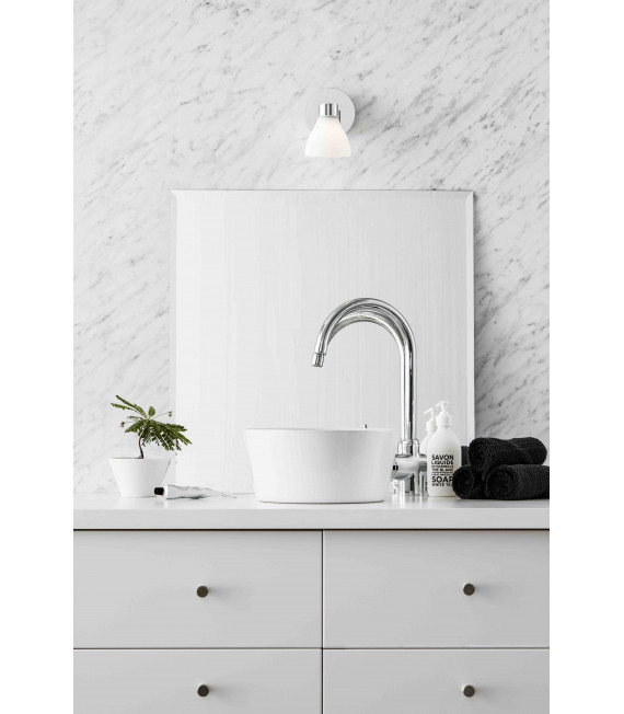CASSIS Badezimmer Wandleuchte Chrom 1 Glühbirne