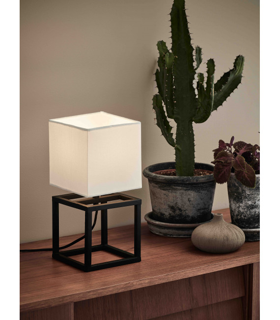 Lampe de table CUBE Noire 1 ampoule