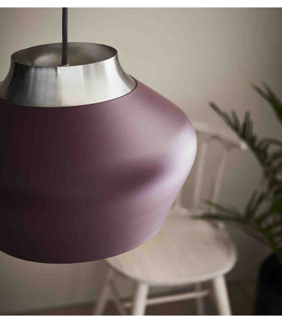 Lampada da soffitto KOM in acciaio 1 lampadina