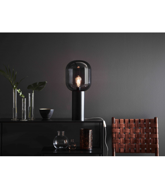 BROOKLYN Tischlampe schwarz 1 Glühbirne