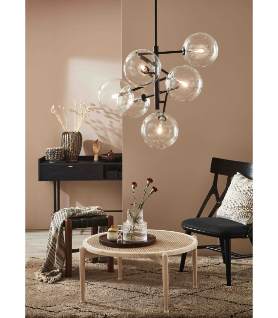 Plafonnier ANDREW Noir 6 ampoules