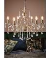 Antique MARY crystal ceiling light 6 bulbs
