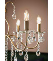 Antique MARY crystal ceiling light 6 bulbs