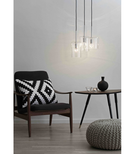 ROCKFORD Chrom Deckenleuchte 3 Lampen