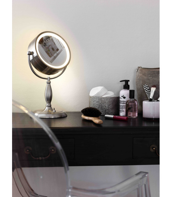 Lampe de table FACE en acier 1 ampoule